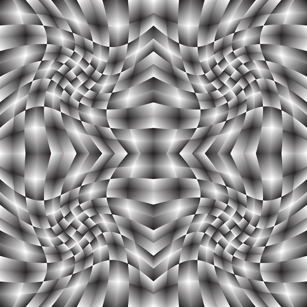 Conception sans couture mouvement monochrome illusion motif géométrique — Image vectorielle