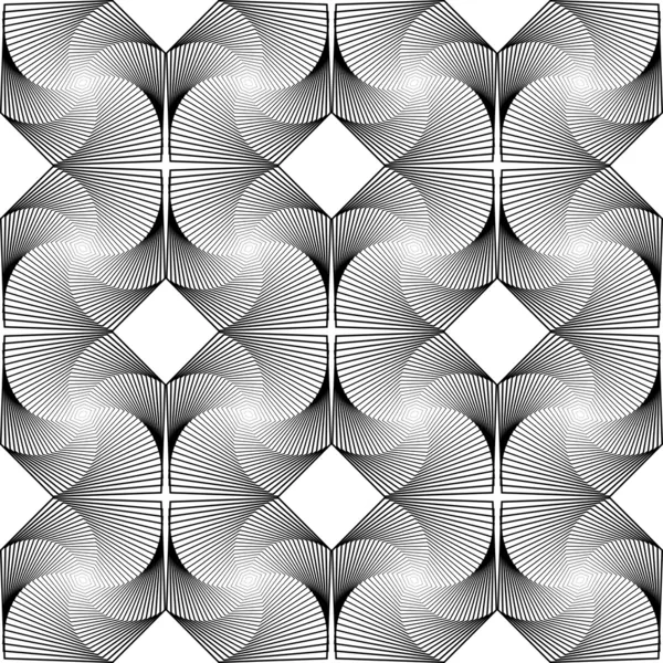 Ontwerp naadloze monochroom decoratieve diamond geometrische patroon — Stockvector