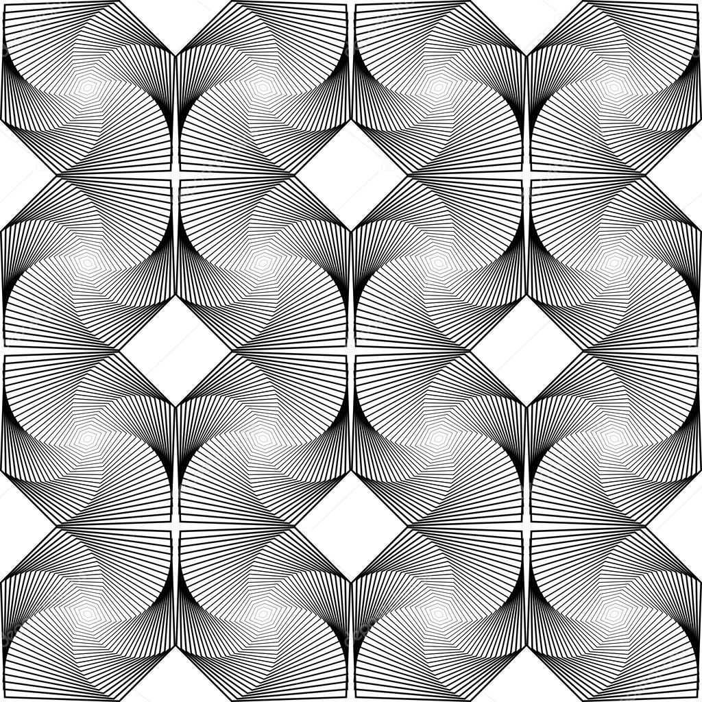 Design seamless monochrome decorative diamond geometric pattern
