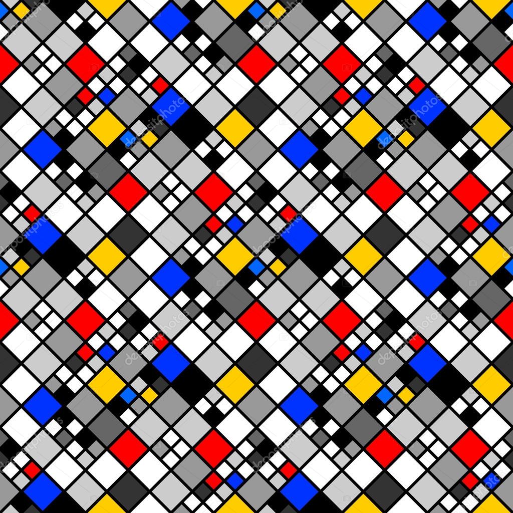 Design seamless colorful mosaic pattern