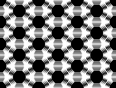 kesintisiz tek renkli octagon geometrik desen tasarım