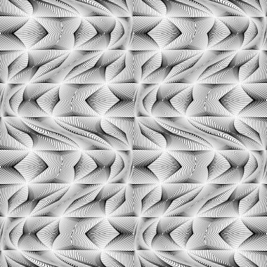 kesintisiz tek renkli hareketi yanılsama geometrik desen tasarım