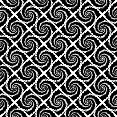 kesintisiz tek renkli girdap geometrik desen tasarım