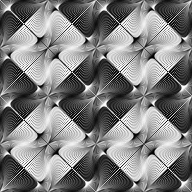 kesintisiz çizgili dekoratif geometrik desen tasarım