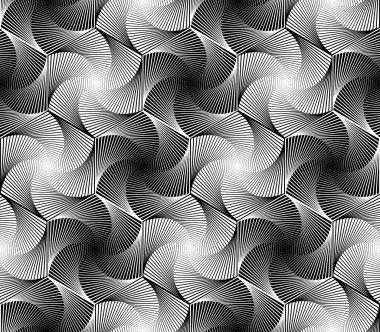 kesintisiz tek renkli altıgen geometrik desen tasarım