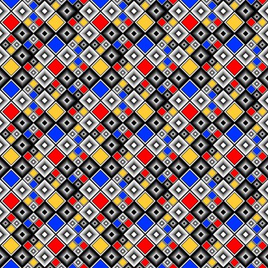 kesintisiz renkli mozaik desen tasarım