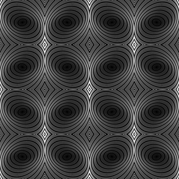 Design nahtlose gestreifte Ellipse geometrisches Muster — Stockvektor