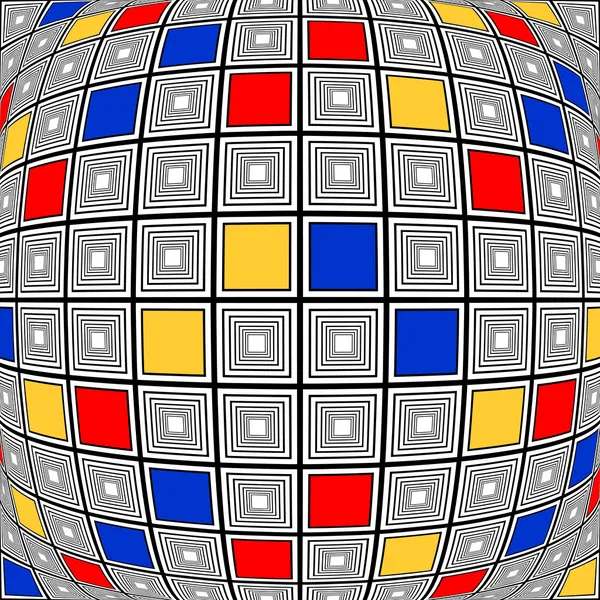 Дизайн красочной деформированной мозаики — стоковый вектор