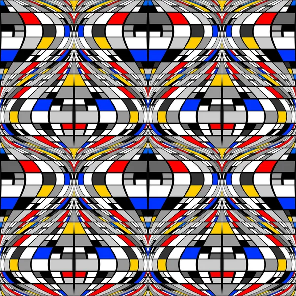 Kesintisiz renkli mozaik desen tasarım — Stok Vektör