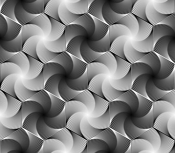 Конструкция бесшовного геометрического узора шестиугольника
