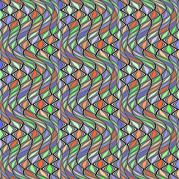 Дизайн безшовний кольоровий мозаїчний візерунок — стоковий вектор