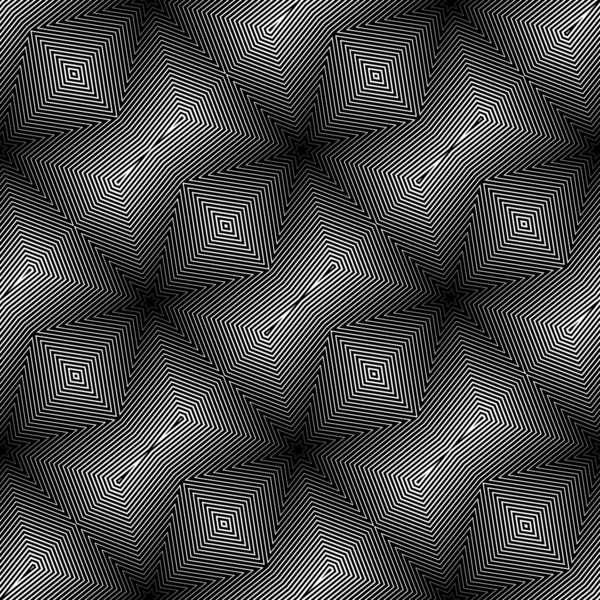 Design nahtloses monochromes diagonales geometrisches Muster — Stockvektor
