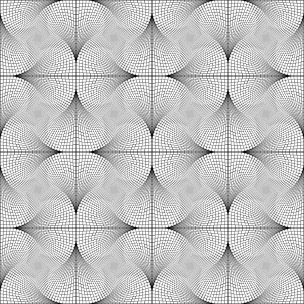 Design mouvement de rotation sans couture motif géométrique vérifié — Image vectorielle