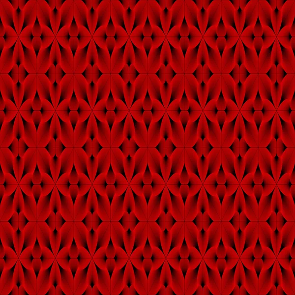 設計のシームレスな赤い装飾的なパターン — ストックベクタ