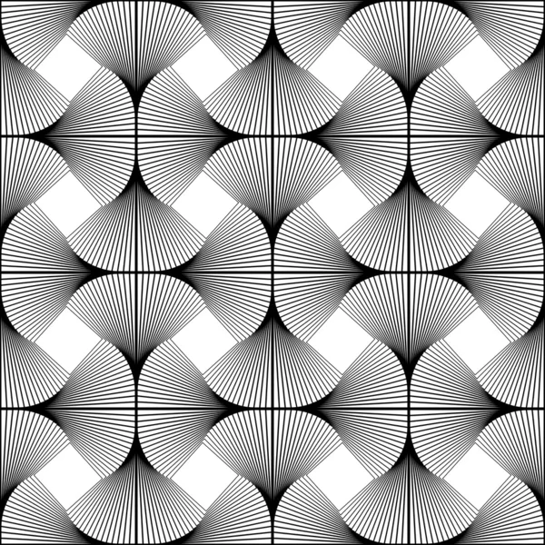Diseño sin costuras remolino movimiento geométrico patrón — Vector de stock
