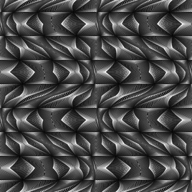 kesintisiz tek renkli hareketi yanılsama geometrik desen tasarım