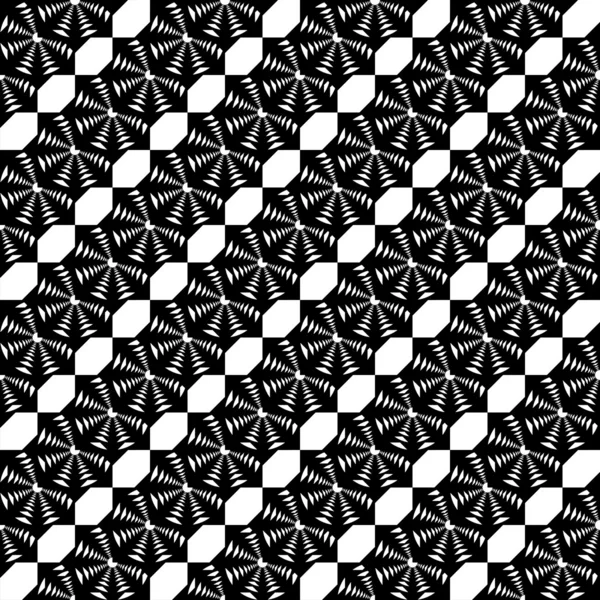 디자인 완벽 한 흑백 레이스 장식 패턴 — 스톡 벡터