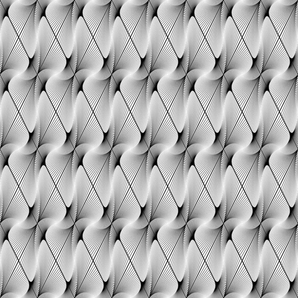 Дизайн бесшовных полосатых декоративных геометрических узоров — стоковый вектор