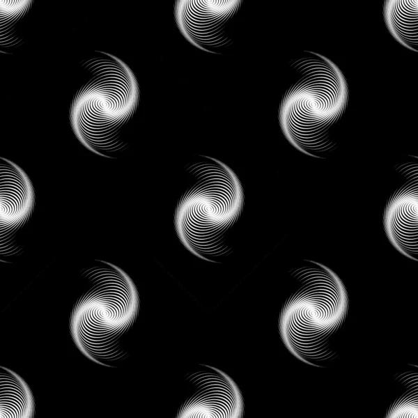 シームレスなモノクロ銀河幾何学模様のデザイン — ストックベクタ