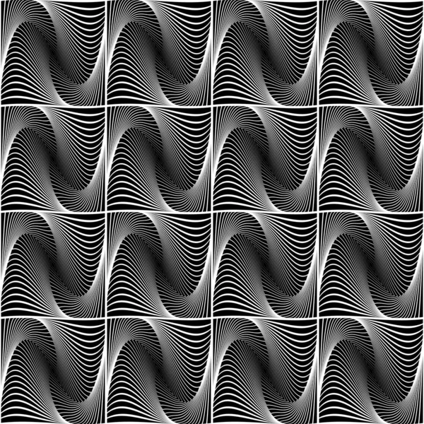 デザインのシームレスな波の幾何学的なパターン — ストックベクタ