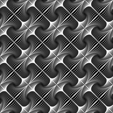 Dikişsiz dekoratif çapraz geometrik desen tasarım