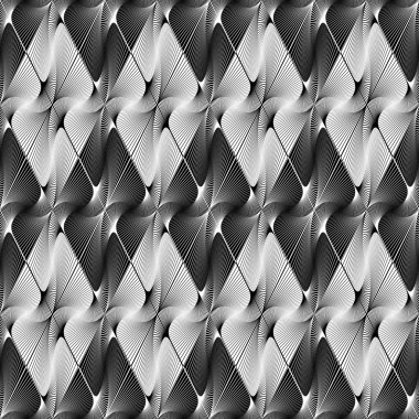 kesintisiz çizgili dekoratif geometrik desen tasarım