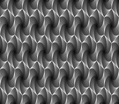 kesintisiz tek renkli altıgen geometrik desen tasarım