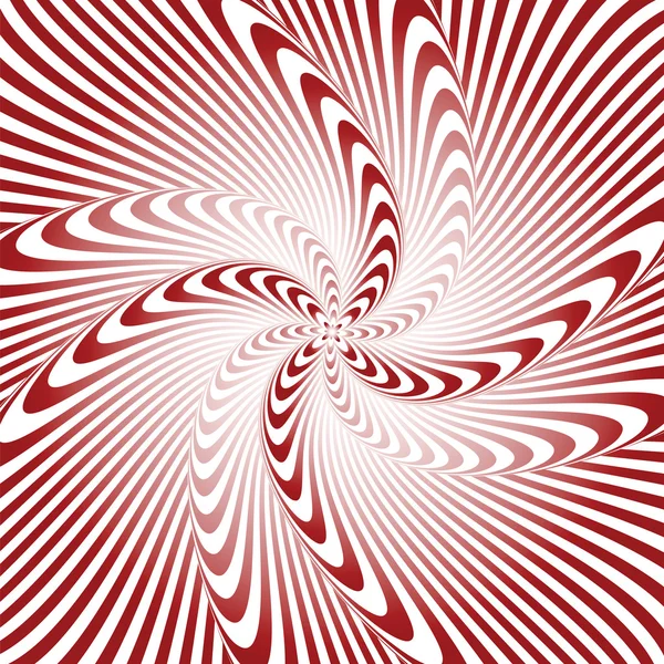 Design whirlpool movement illusion warped background — Stock Vector