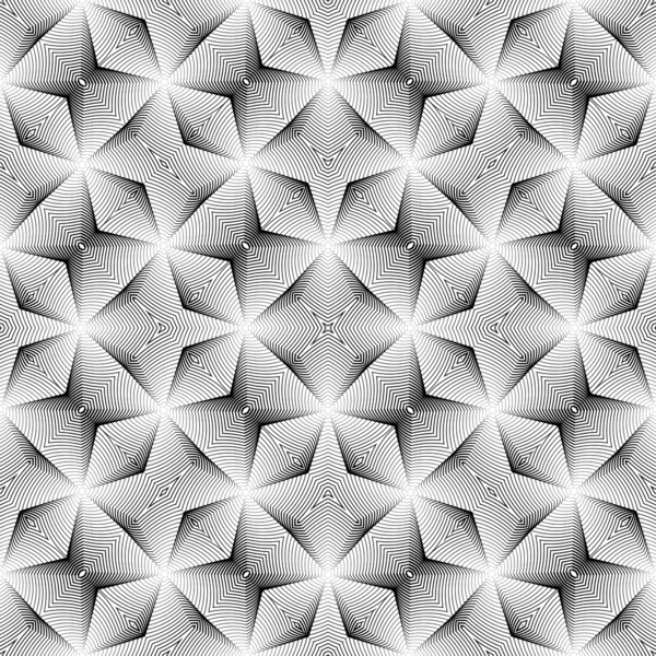 Diseño inconsútil patrón geométrico diagonal monocromo — Vector de stock
