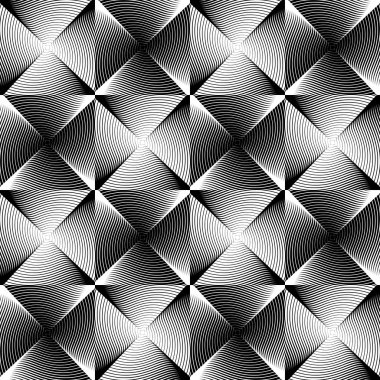 kesintisiz tek renkli geometrik desen tasarım