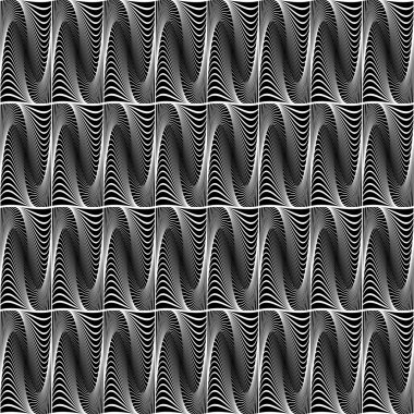 kesintisiz dalga geometrik desen tasarım