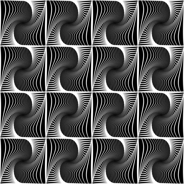 Конструкция геометрического рисунка бесшовных волн — стоковый вектор