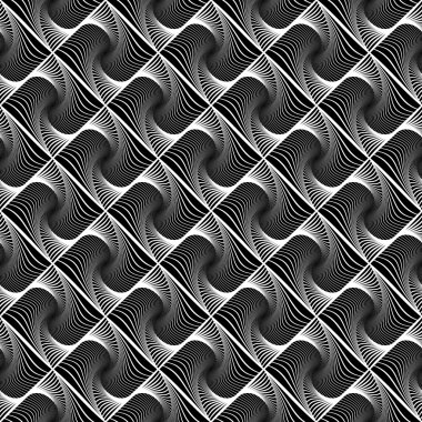 kesintisiz dalga elmas geometrik desen tasarım