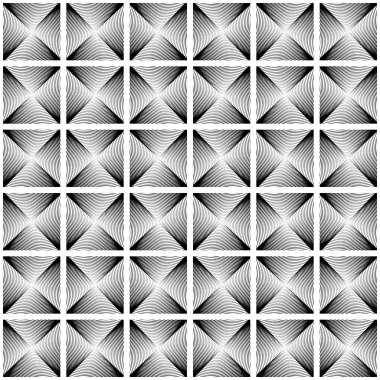 kesintisiz tek renkli geometrik desen tasarım