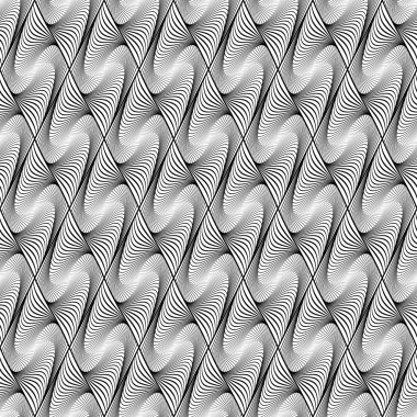 kesintisiz dalga elmas geometrik desen tasarım