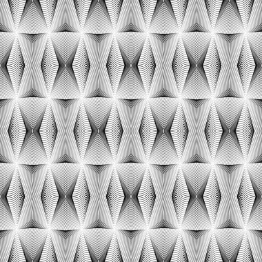 kesintisiz tek renkli geometrik desen tasarım