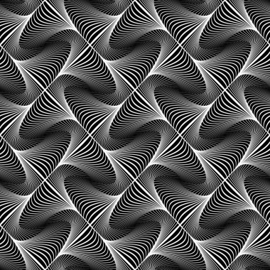 kesintisiz dalga geometrik desen tasarım