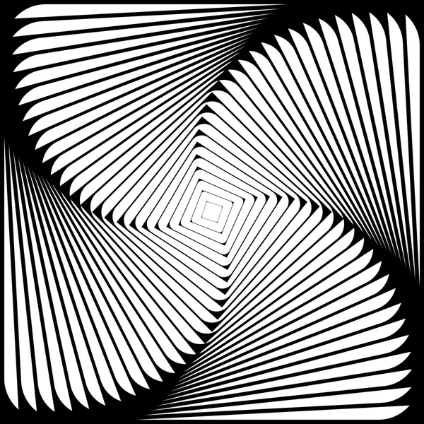 Design whirlpool movement illusion background — Stock Vector