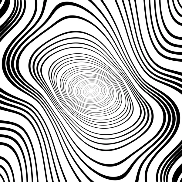 Diseño monocromo giro elipse movimiento fondo — Archivo Imágenes Vectoriales