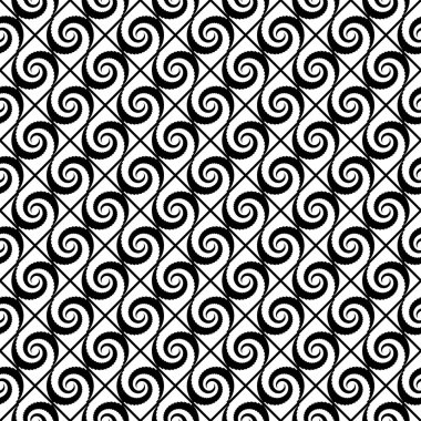 kesintisiz tek renkli sarmal hareket dekoratif desen tasarım