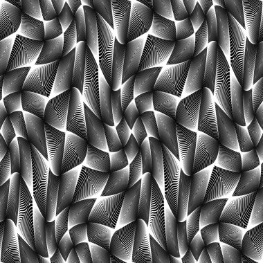 kesintisiz tek renkli kılavuz geometrik desen tasarım