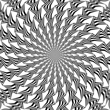 op sanat monokrom soyut dekoratif şerit sarmal arka plan