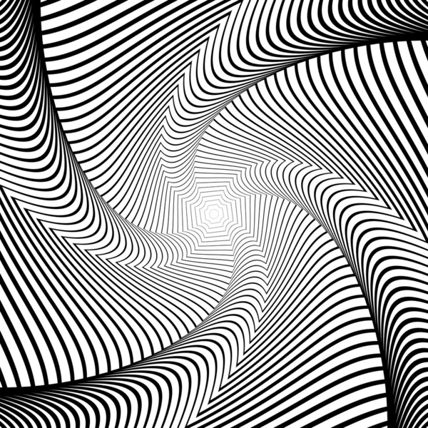 Design Whirlpool Bewegung Illusion Hintergrund — Stockvektor