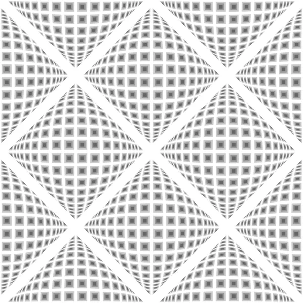 디자인 완벽 한 흑백 뒤틀린된 다이아몬드 패턴 — 스톡 벡터