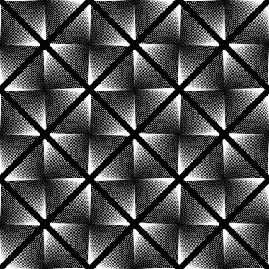 kesintisiz tek renkli geometrik desen tasarım