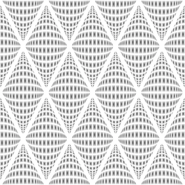 Conception sans couture motif de diamant déformé monochrome — Image vectorielle