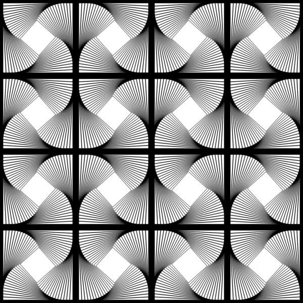 Design nahtlose Wirbelbewegung geometrisches Muster — Stockvektor