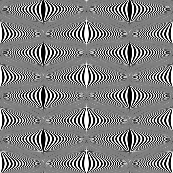 Diseño inconsútil patrón deformado monocromo — Archivo Imágenes Vectoriales