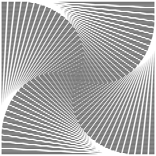 Design monokrom virvel rörelse illusion bakgrund — Stock vektor