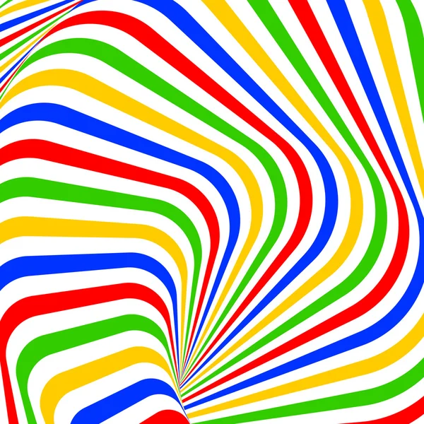 Conception coloré vortex mouvement illusion fond — Image vectorielle